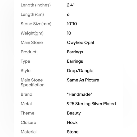 OWYHEE OPAL EARRINGS - Picture 5 of 12